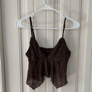 SHEIN Dark Brown Camisole Top